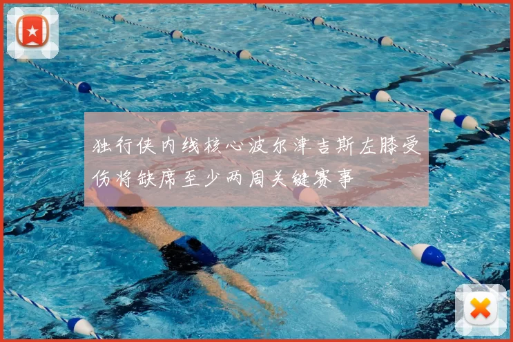 独行侠内线核心波尔津吉斯左膝受伤将缺席至少两周关键赛事